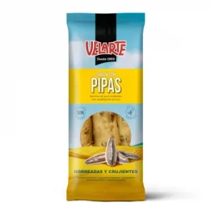 Barritas de Pan Crujientes con Pipas Velarte sin Azúcar Añadido 80 G.