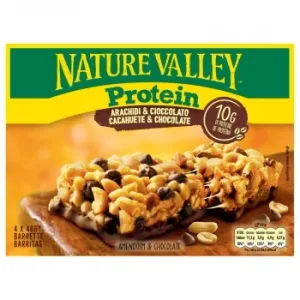 Barritas de Proteínas con Cacahuetes y Chocolate Nature Valley sin Gluten Pack de 4 Unidades de 40 G.