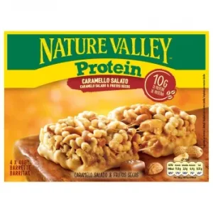 Barritas de Proteínas con Caramelo Salado y Frutos Secos Nature Valley sin Gluten 4 Ud.