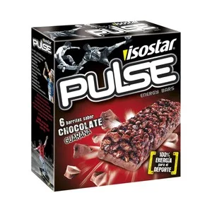 Isostar Barritas Energéticas de Chocolate Isostar Pulse, 6 Uds X 23 G.