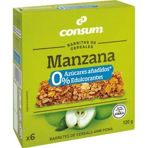 Barritas Manzana 0% Azúcares Añadidos 120 Gr