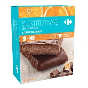 Barritas Sustitutivas Sabor Naranja Carrefour 210 G.