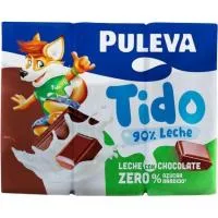 Batido de Cacao 0% Azúcar Añadido Puleva, Pack 6x200 Ml