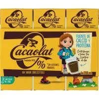 Batido de Cacao 0% Cacaolat, Pack 6x200 Ml