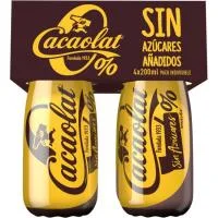 Batido de Cacao 0% Cacaolat, Pack Botellín 4x200 Ml