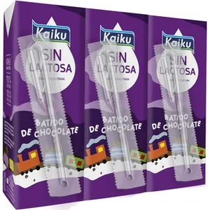 Batido de Cacao sin Lactosa Pack 3  Kaiku sin Lactosa 200 ML