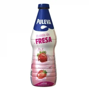 Batido de Fresa 40% Menos Azúcar Puleva sin Gluten Botella 1 L.