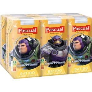 Batido de Vainilla 50% Menos de Azúcares Añadidos sin Edulcorantes Pack 6 Pascual