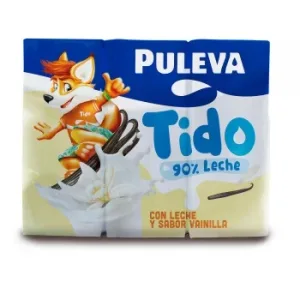Batido de Vainilla Puleva sin Gluten Pack de 6 Briks de 200 Ml.