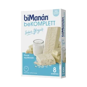 Bimanán Be Komplet Barritas Ideales para Picar entre Horas con Sabor a Yogur 8 Uds. 320 G