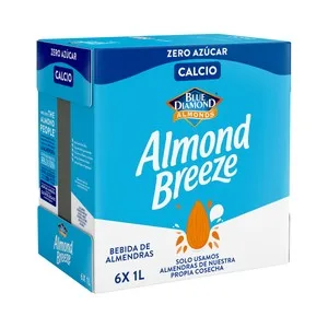 Almond Breeze Bebida de Almendra sin Azúcar Calcium 6 X 1 L. 6000 ML