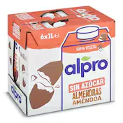 Bebida de Almendras sin Azúcar Alpro Pack 6 X 1 L
