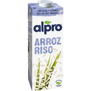 Bebida de Arroz Naturalmente sin Lactosa y sin Azúcar Añadido  Alpro 1 L