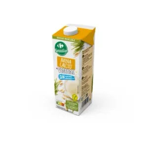 Bebida de Avena Calcio sin Azúcar Añadido Carrefour Brik 1 L.