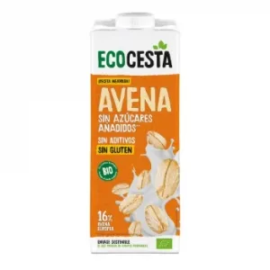 Bebida de Avena Ecológica Ecocesta sin Gluten y sin Azúcar Añadido Brik 1 L.