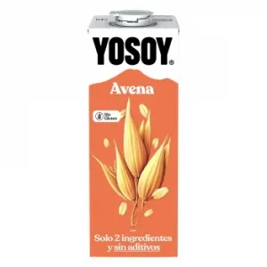 Bebida de Avena Yosoy sin Gluten Brik 1 L.
