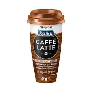 Kaiku Bebida de Café Arábica de Nicaragua y Honduras, con un Toque de Cacao Caffe Latte Capuccino 230 Ml.