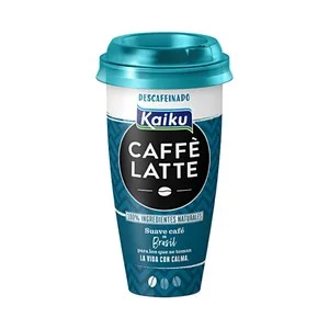 Kaiku Bebida de Café Descafeinado de Brasil con un Toque de Leche Caffe Latte Descafeinado 230 Ml.