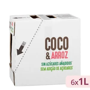 Bebida de Coco y Arroz sin Azúcares Añadidos Hacendado 6 L
