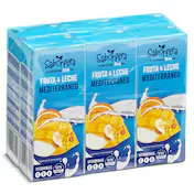 Bebida de Fruta y Leche Mediterráneo Dia Saborfera Pack 6 X 200 Ml