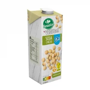 Bebida de Soja Calcio 0% Azúcar Carrefour Sensation 1 L.