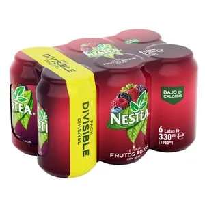 Nestea Bebida de Té de Frutos Rojos Pack de 6 Uds. 33 Cl. 1980 ML