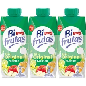 Bebida de Zumo de Frutas Pacífico con Leche Desnatada a Partir de Concentrado Pack 3 Pascual BI Frutas
