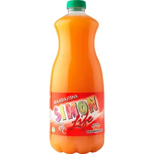 Bebida de Zumo de Mandarina sin Gas  Simon Life 1.5 L