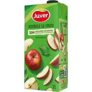 Bebida de Zumo de Manzana a Partir de Concentrado sin Azúcares Añadidos  Juver Disfruta 2 L