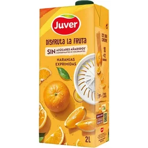 Bebida de Zumo de Naranjas Exprimidas sin Azúcares Añadidos Juver Disfruta