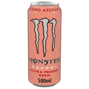Bebida Energética con Taurina y Ginseng Sabor Ultra Peachy Keen sin Azúcar Monster Energy