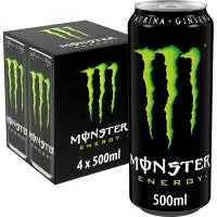 Bebida Energética Monster Green, Pack 4x50 Cl