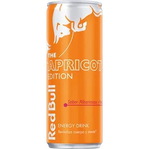 Bebida Energética Sabor Albaricoque y Fresa con Cafeína, Taurina y Vitamina B The Apricot Edition RED Bull