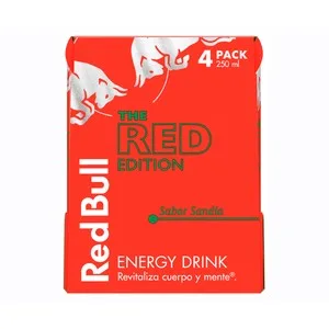 RED Bull Bebida Energética Sandía Pack de 4 X 250 Ml. 1000 ML