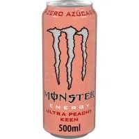 Bebida Energética sin Azúcar Monster Ultra Peachy, Lata 50 Cl