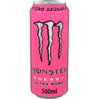 Bebida Energética sin Azúcar Monster Ultra Rosá, Lata 50 Cl