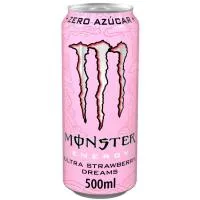 Bebida Energética Strawberry Dreams Monster, Lata 50 Cl