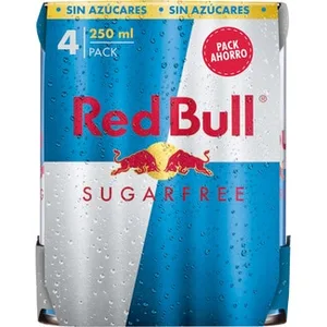 Bebida Energética Sugar Free con Cafeína, Taurina, Vitamina B y Agua de los Alpes RED Bull