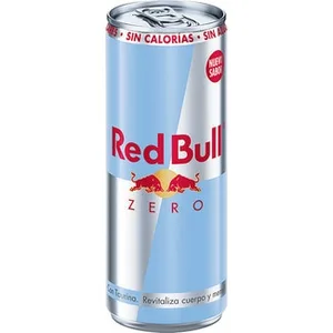 Bebida Energética Zero Azúcares con Cafeína, Taurina, Vitamina B y Agua de los Alpes Edulcorado con Sacrulosa y Stevia RED Bull