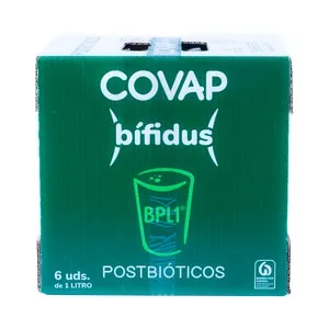 Covap Bebida Láctea con Bífidus y Postbiótiocos 6 X 1 L.