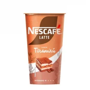 Bebida Láctea con Café y Cacao Sabor a Tiramisú Nescafé Latte sin Gluten 205 Ml.
