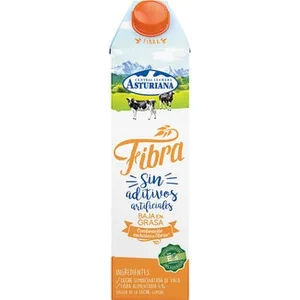 Bebida Láctea de Leche Semidesnatada con Fibra Natural  Asturiana 1 L