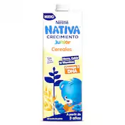 Bebida Láctea Junior de Crecimiento con Cereales +3 Años Nativa 1 L