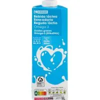 Bebida Láctea Omega3 Eroski, Brik 1 Litro