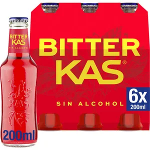 Bebida Refrescante Amarga de Extractos de Plantas con Azúcar y Edulcorante Pack 6 (envase de Vidrio) Bitter KAS