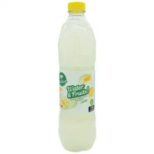 Bebida Refrescante Aromatizada con Agua Mineral y Zumo de Limón Carrefour Sensation sin Azúcares Añadidos 1,5 L.