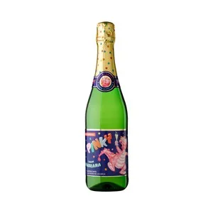 Pinky Bebida Refrescante sin Alcohol y con Sabor a Manzana Pinky Botella de 75 Cl. 750 ML