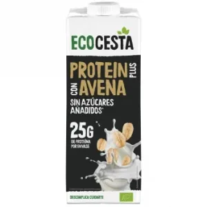 Bebida Vegetal Proteína Avena Ecológica Tetra sin Azúcar Añadido Brik 1 L.
