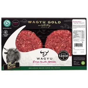 Santa Rosalia Beef Selection Burguer Meat de Carne de Vacuno Raza Wagyu 2 X 150 G. 300 G