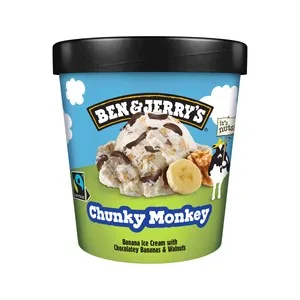 BEN & Jerry"s Tarrina de Helado de Plátano con Trozos de Chocolate y Nueces 465 Ml. 419 G